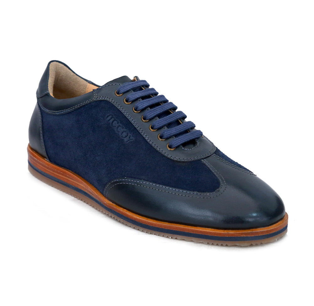 Mccoy Leo Full Grain Crust Navy Blue