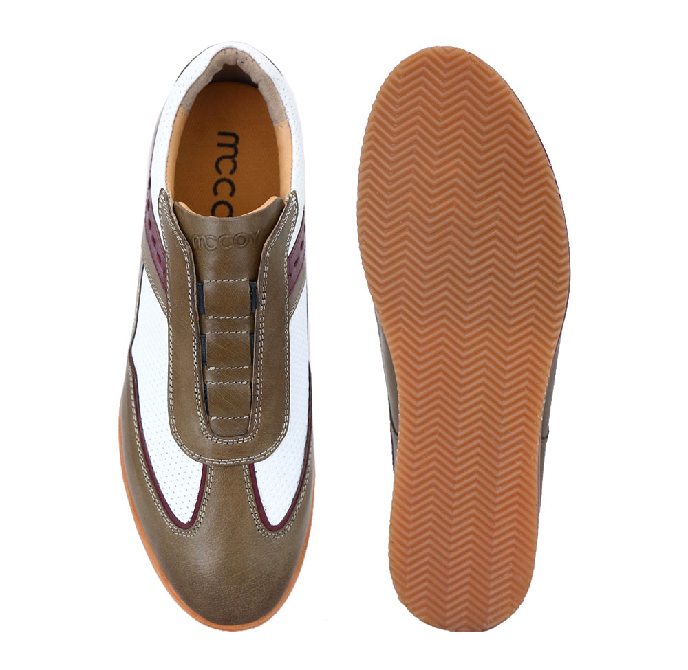 Mccoy Alife Full Grain Crust Men's classic formals Olive