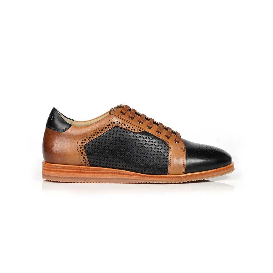 Mccoy Marko Full grain crust Men's classic formals Black and Tan Formals