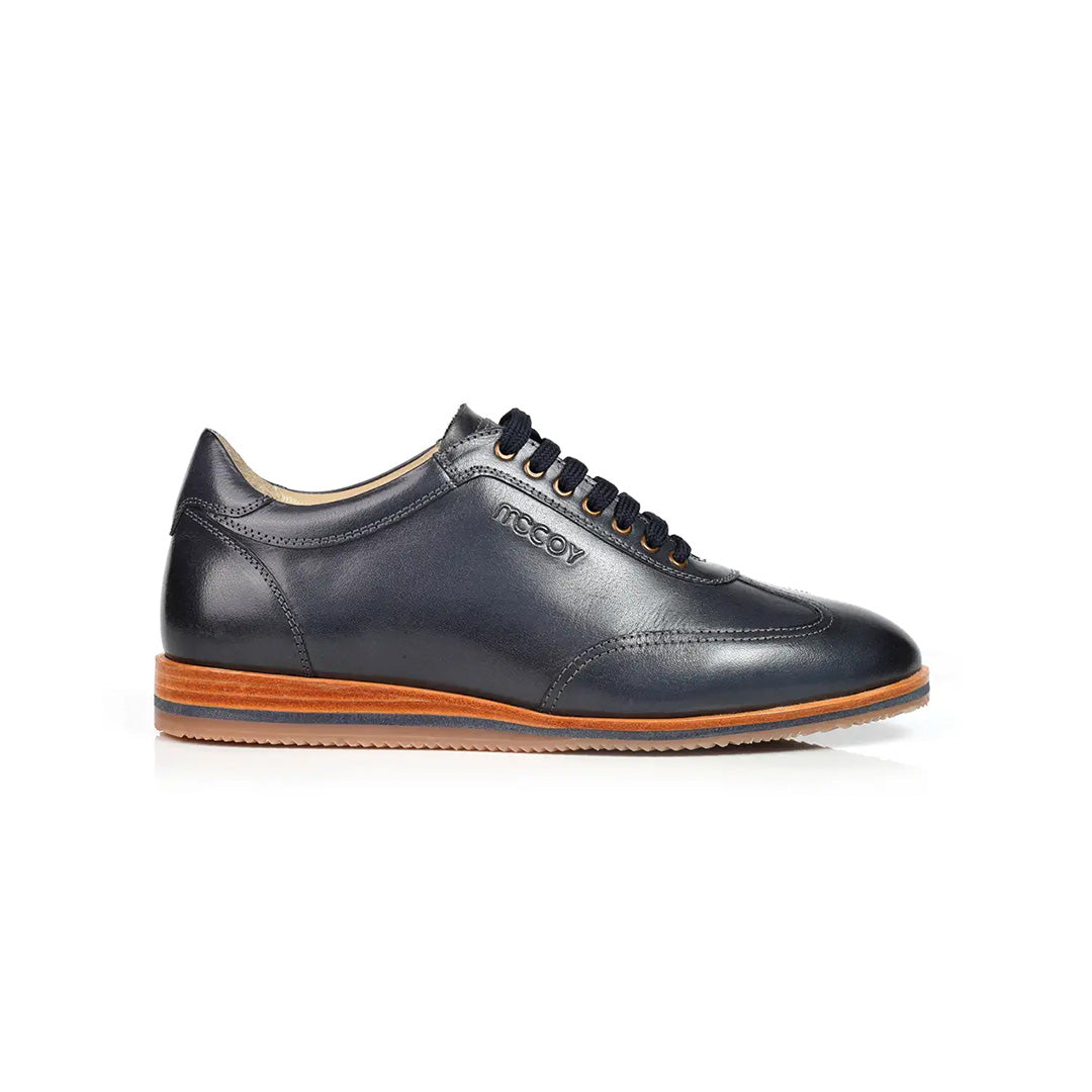 Mccoy Cillian Full grain Crust Men's classic formals Navy blue