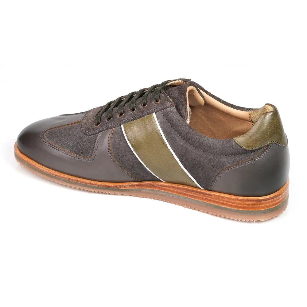 Mccoy Dimitri- Leather Men's classic formals Grey and green