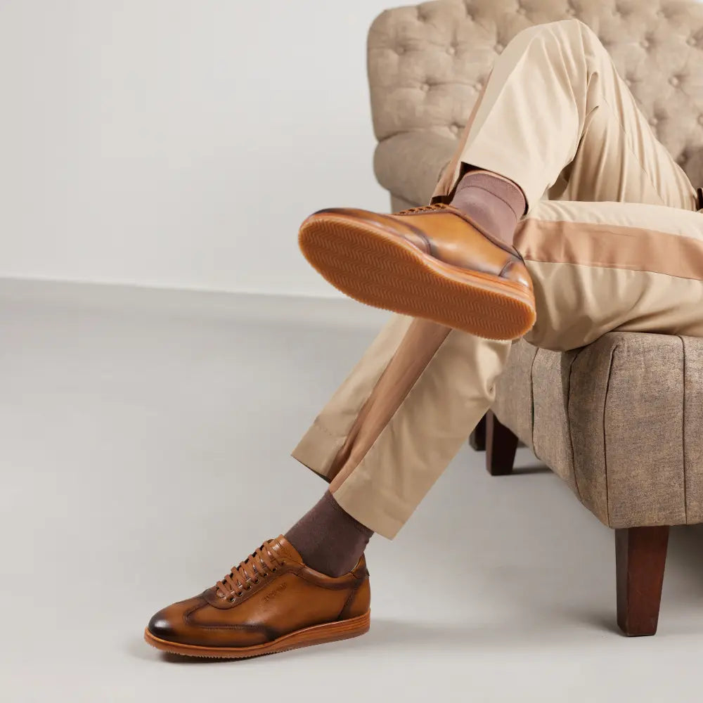 Mccoy Cillian Full grain Crust Men's classic formals Cognac
