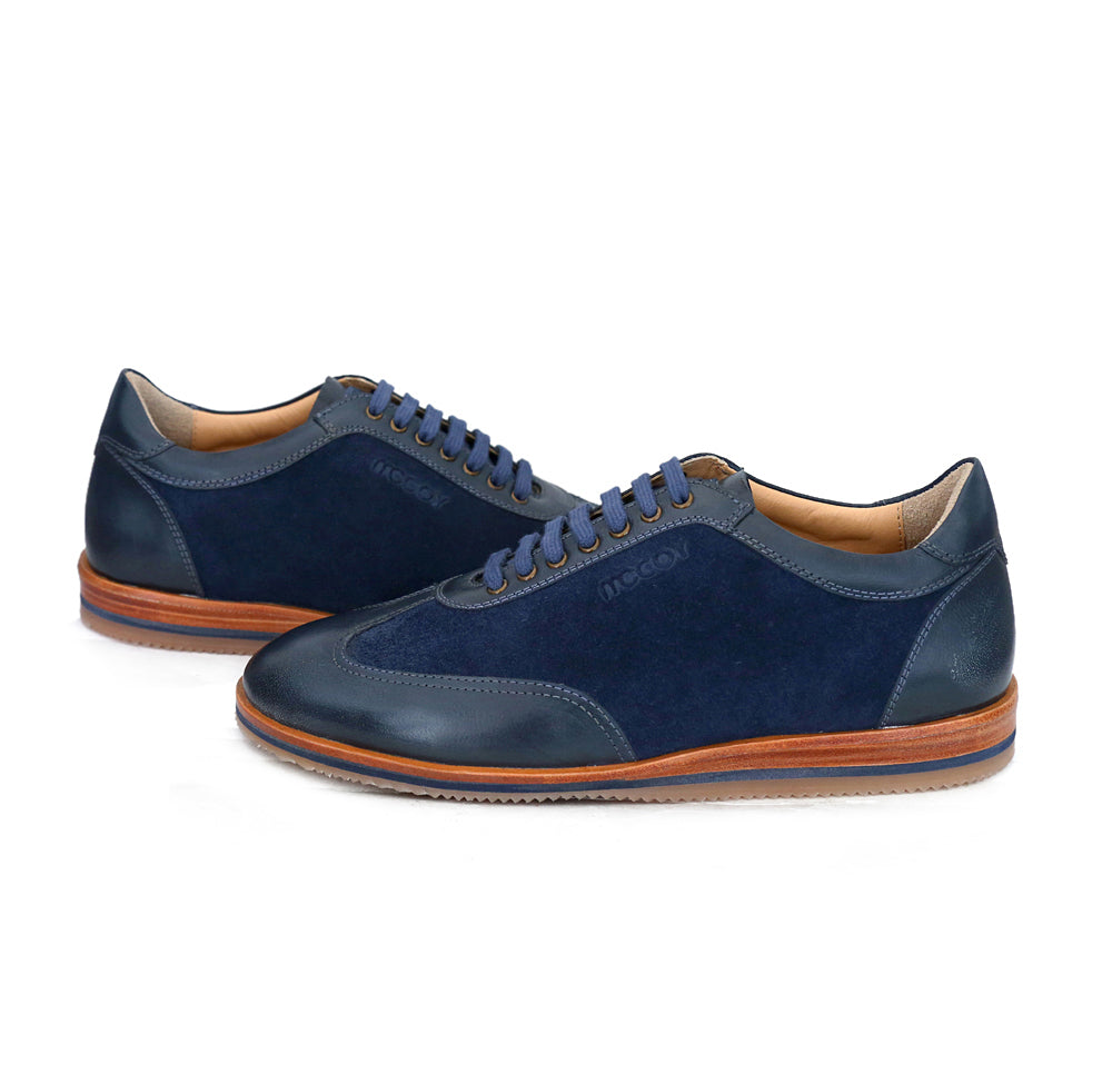 Mccoy Leo Full Grain Crust Navy Blue