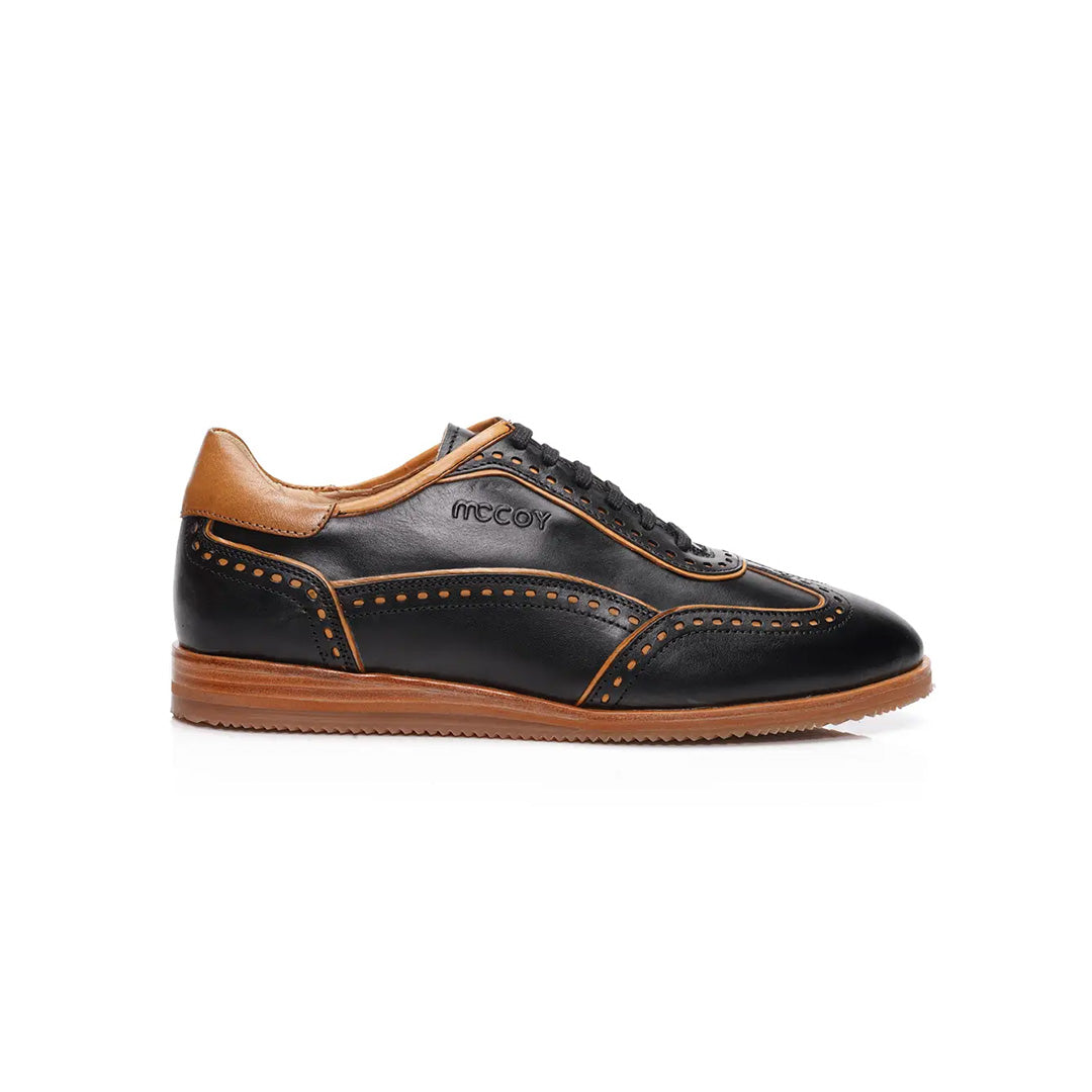 Mccoy Rock full grain crust Men's classic formals Black