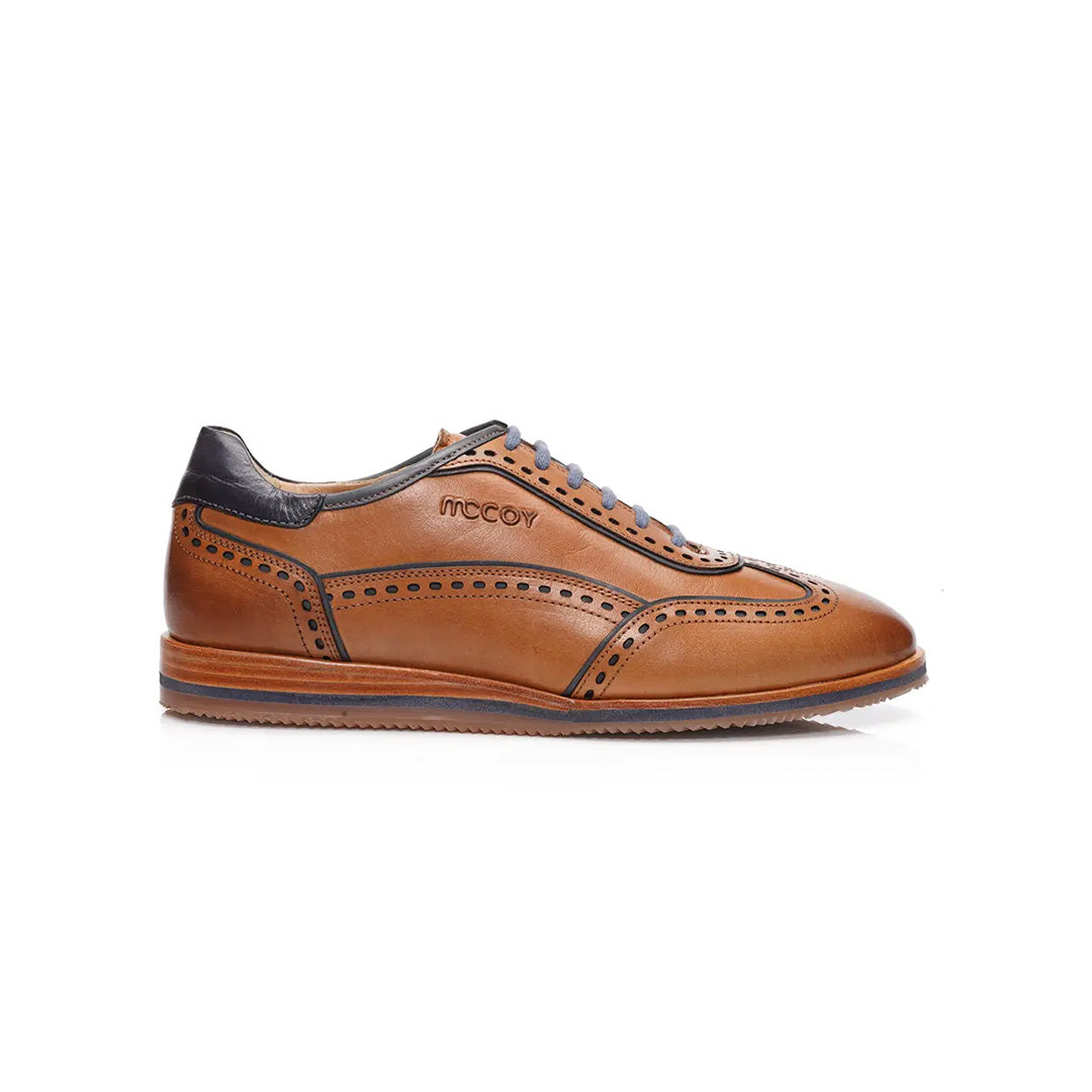 Mccoy Rock full grain crust Men's classic formals Tan