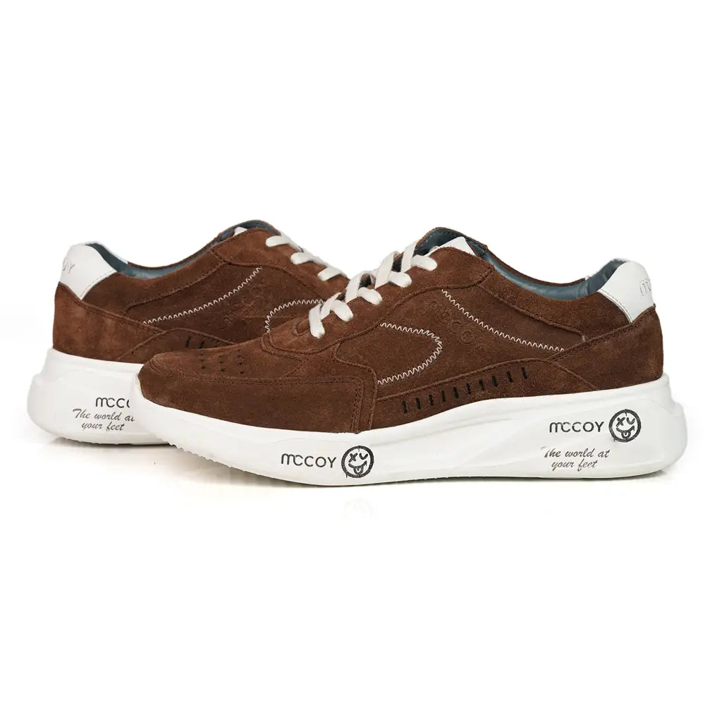 Mccoy Daniel leather suede Men's Jogger Chocolate