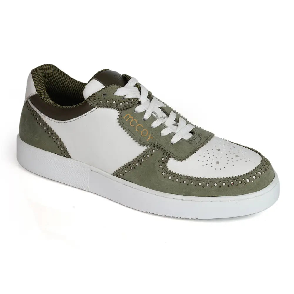 Mccoy Luka suede Men's Sneakers Sage green and white