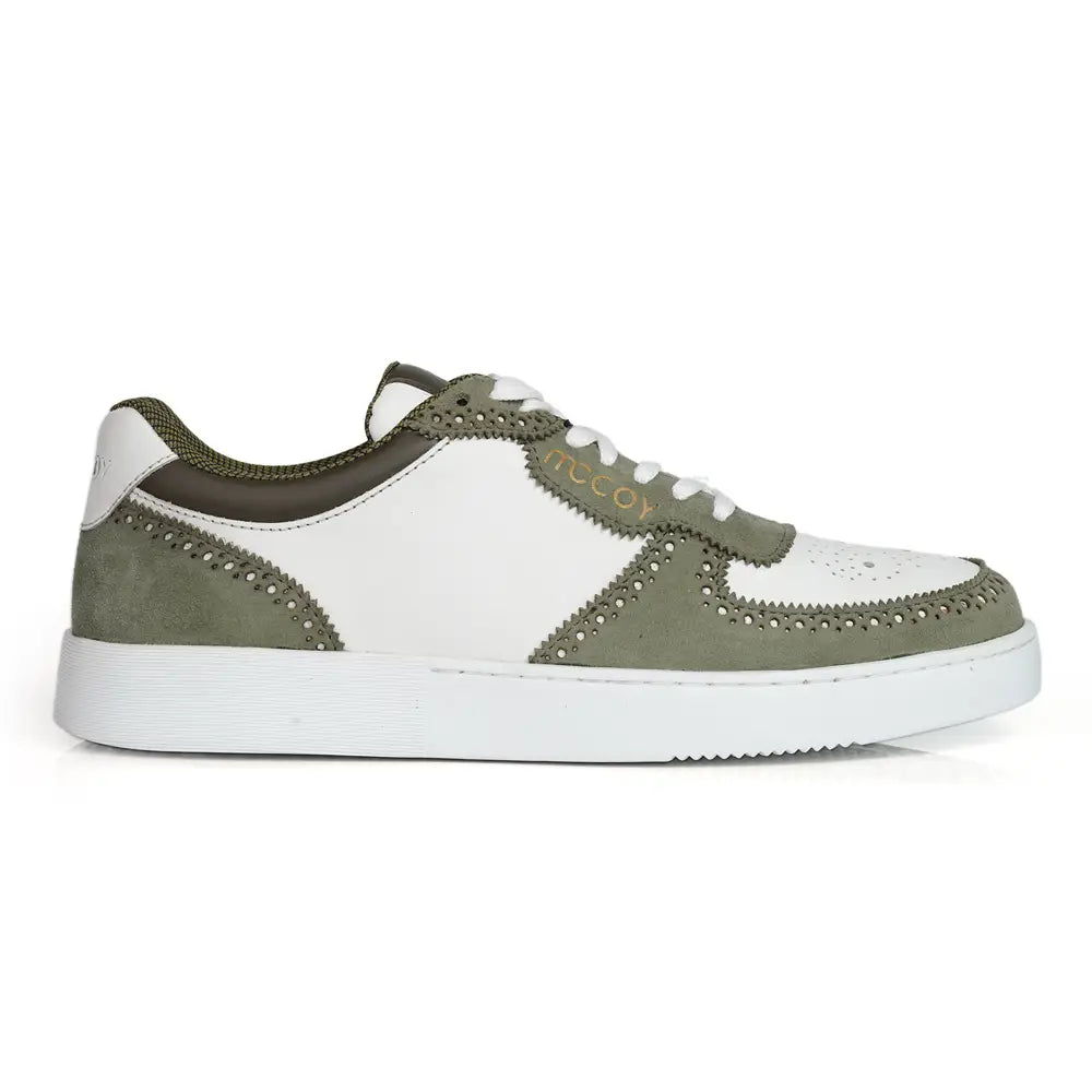 Mccoy Luka suede Men's Sneakers Sage green and white