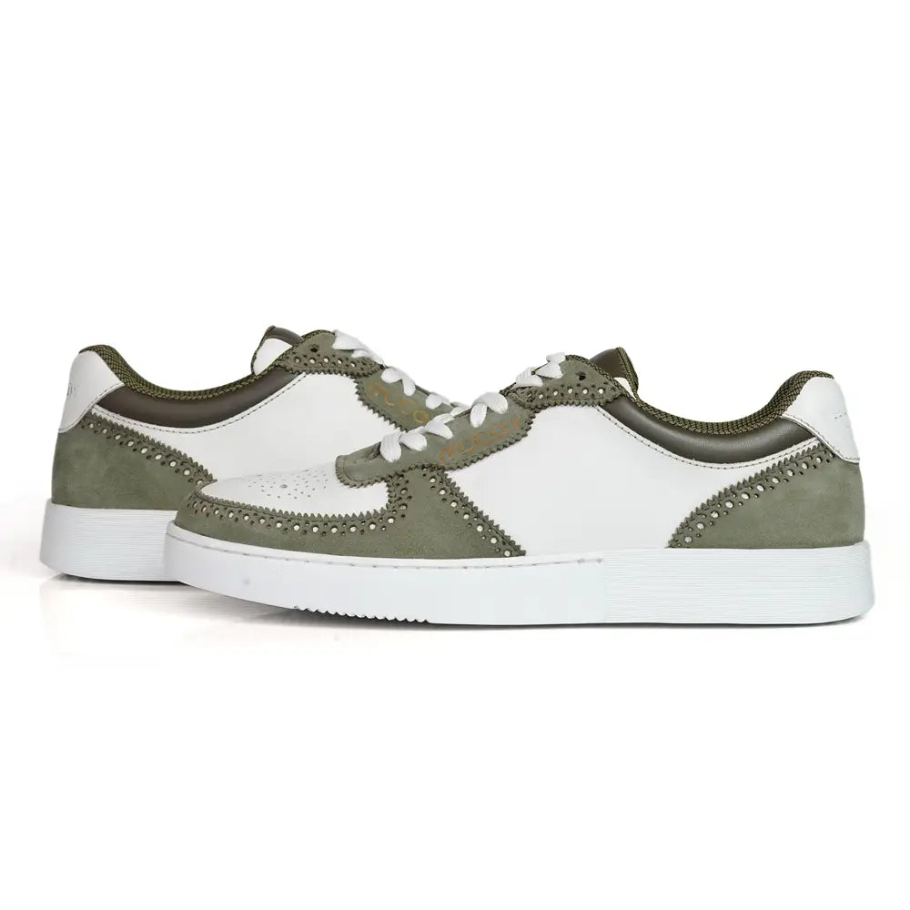 Mccoy Luka suede Men's Sneakers Sage green and white