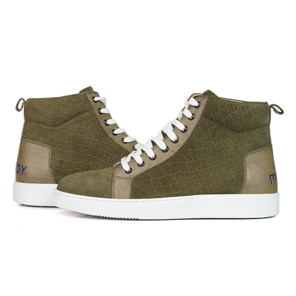 Mccoy Boris Croco Men's Sneakers Dark Green