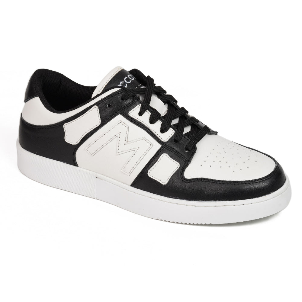 Mccoy Hunter Leather Skel Lows Men Sneaker Black And White