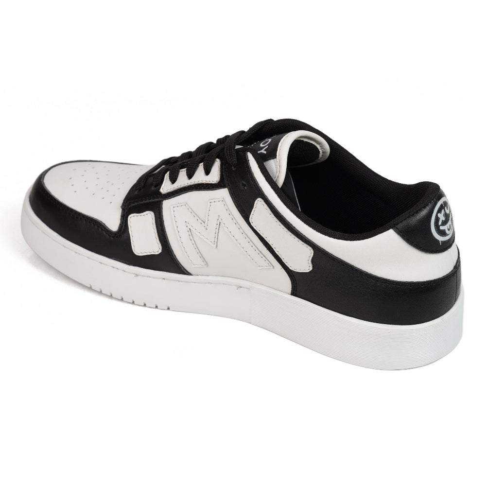 Mccoy Hunter Leather Skel Lows Men Sneaker Black And White