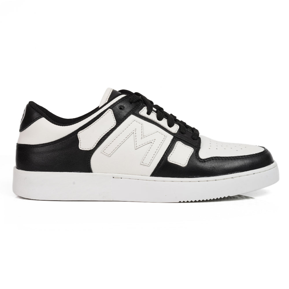 Mccoy Hunter Leather Skel Lows Men Sneaker Black And White